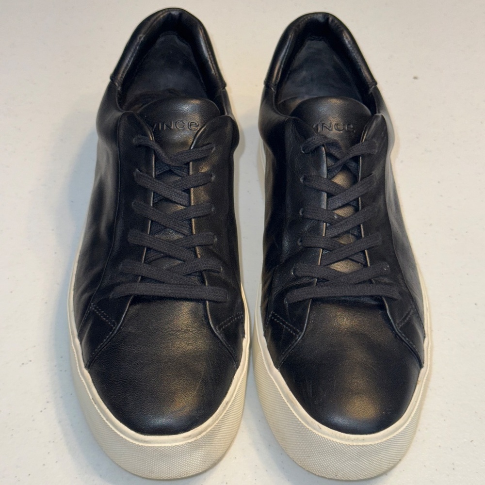 Vince Benfield Platform Sneaker Black Size 10 US - Size 40 EU - Picture 3 of 10